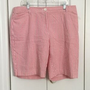 Pink Striped NEW Women's Shorts 18 W